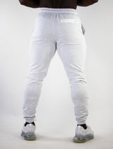 3d rubber joggers (white)