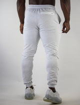 3d rubber joggers (white)