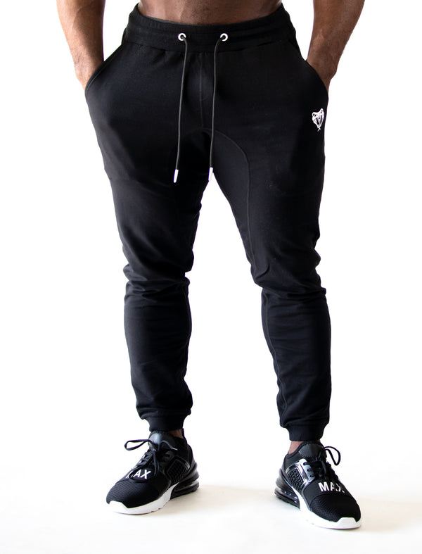 3d rubber joggers (black)