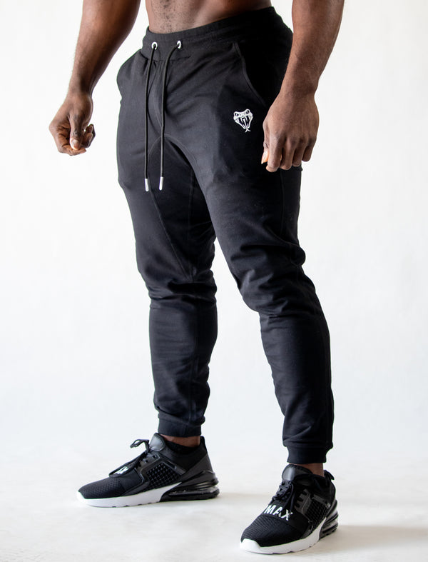 3d rubber joggers (black)