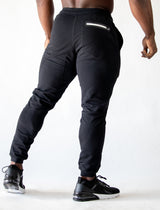 3d rubber joggers (black)