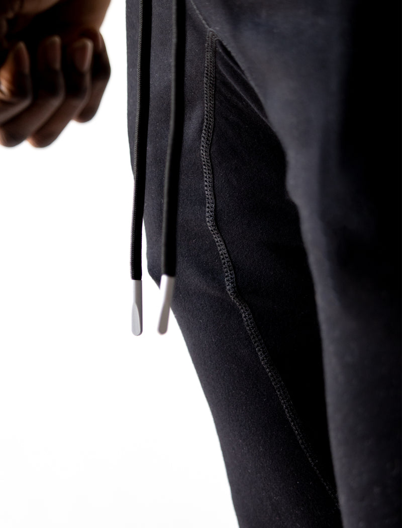 3d rubber joggers (black)