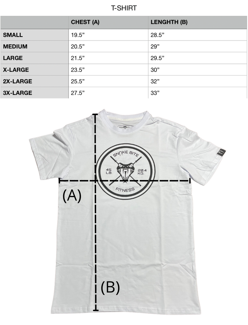 (white) 45 lb. t-shirt