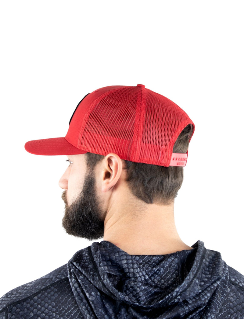 Classic Cardinal Red Mesh Snapback – SNAKE BITE FITNESS